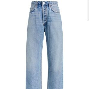 Agolde Lana Mid-Rise Straight Leg Jeans